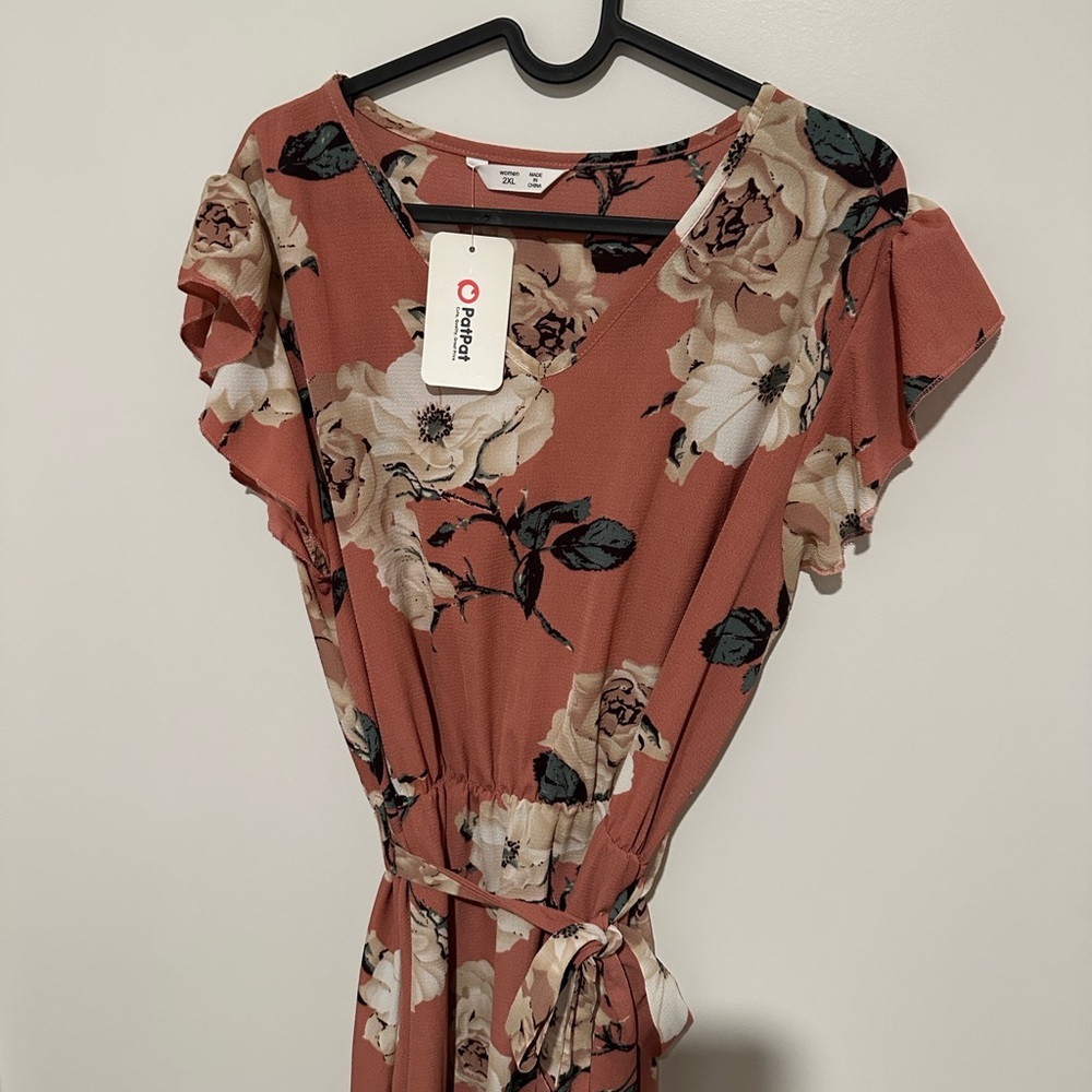 Floral Pink Maxi Dress